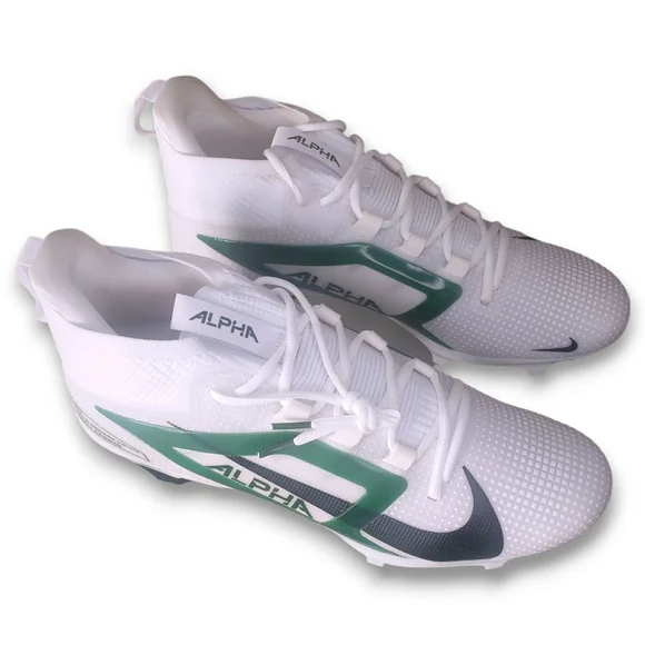 Nike Alpha Menace Elite 4 Size 13 Men White & Green/Black  display picture 1